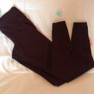 Wine colored old navy leggings